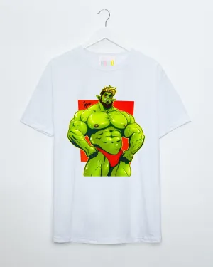 Brak the beefy orc! on white - tshirt