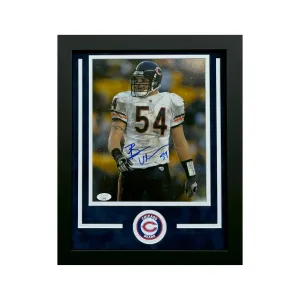 Brian Urlacher Hand Signed & Framed Chicago Bears 8x10 Football Photo