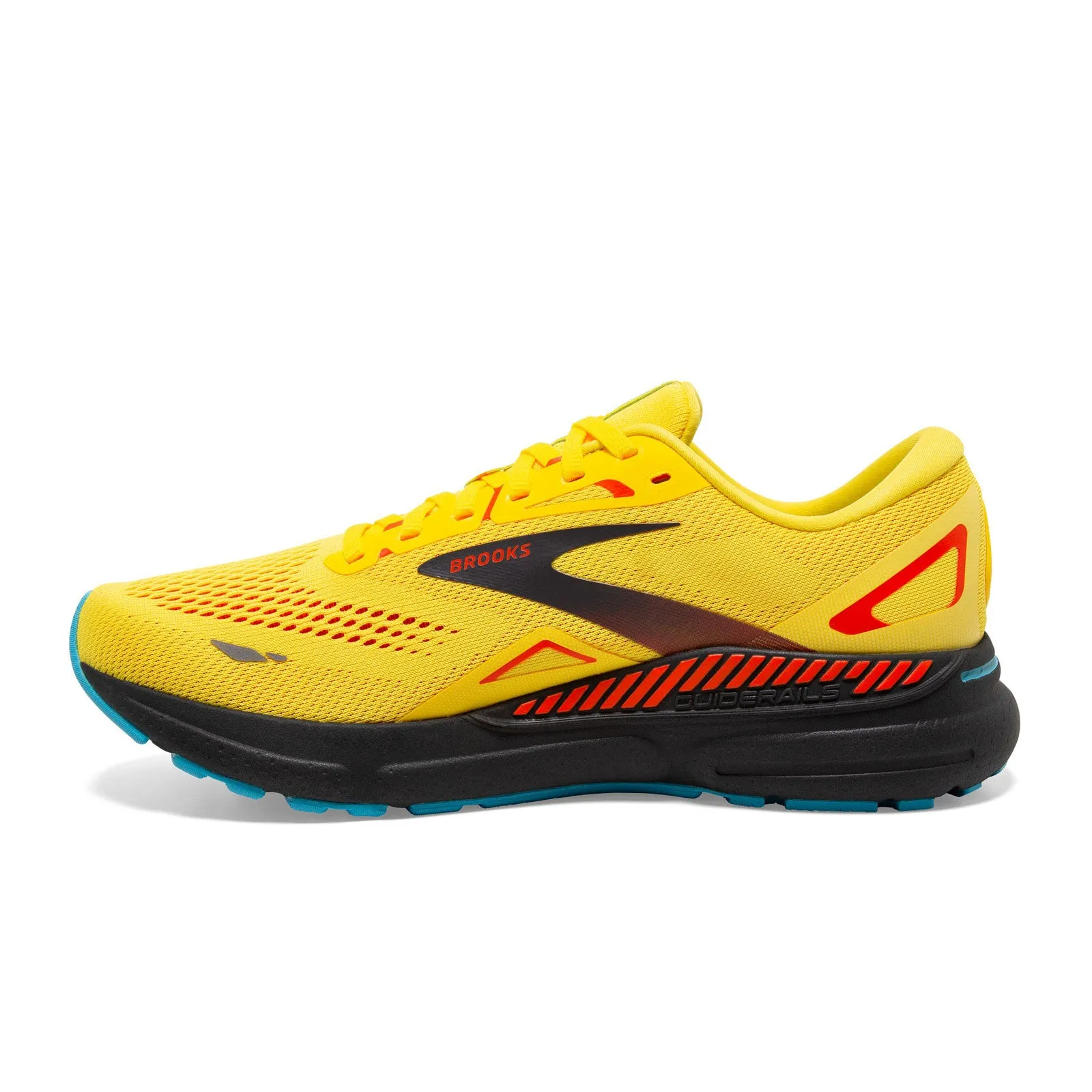 Brooks Adrenaline GTS 23 Running Shoe (Men) - Yellow/Forged Iron/Orange