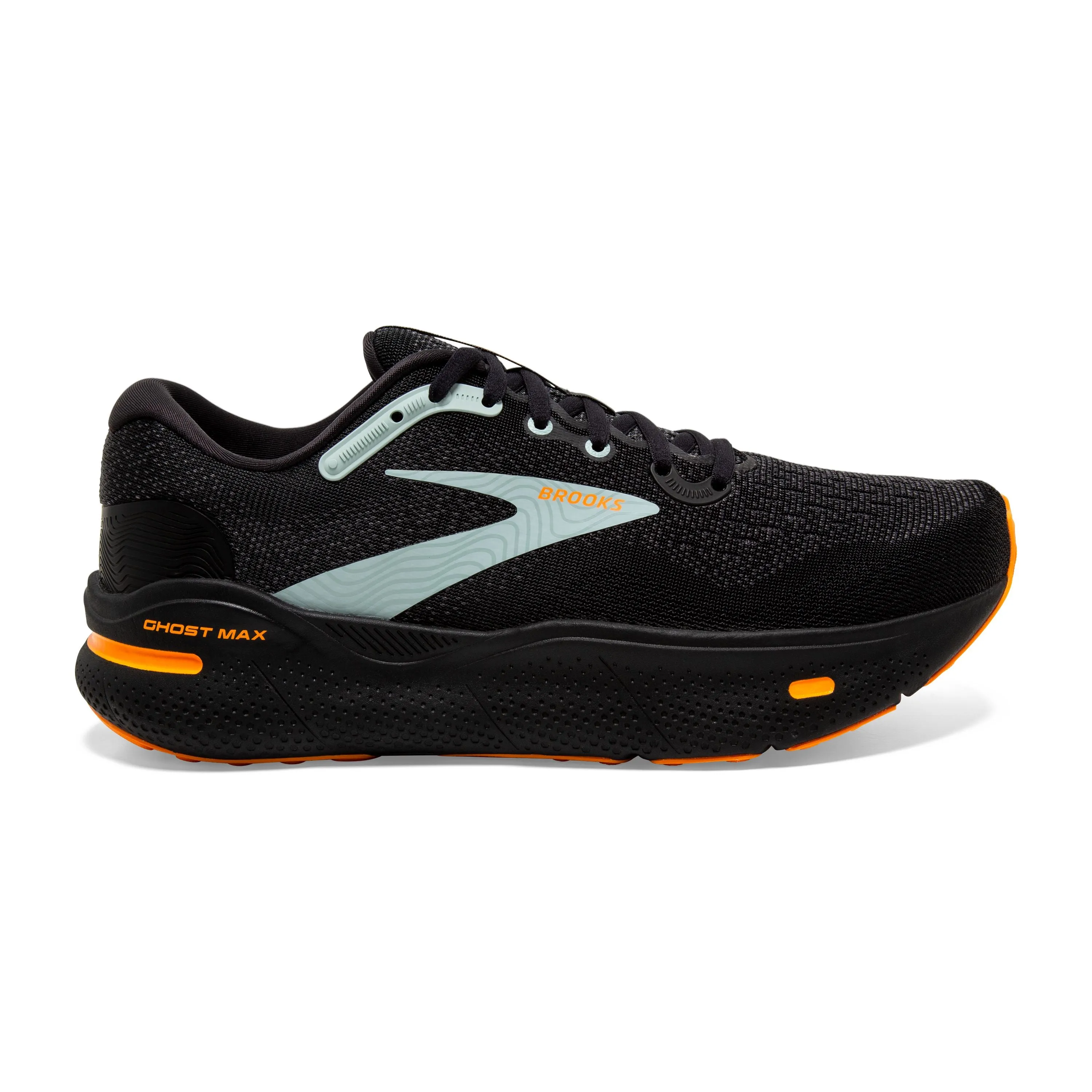 Brooks | Ghost Max | Men's | Black/Orange/Cloud Blue