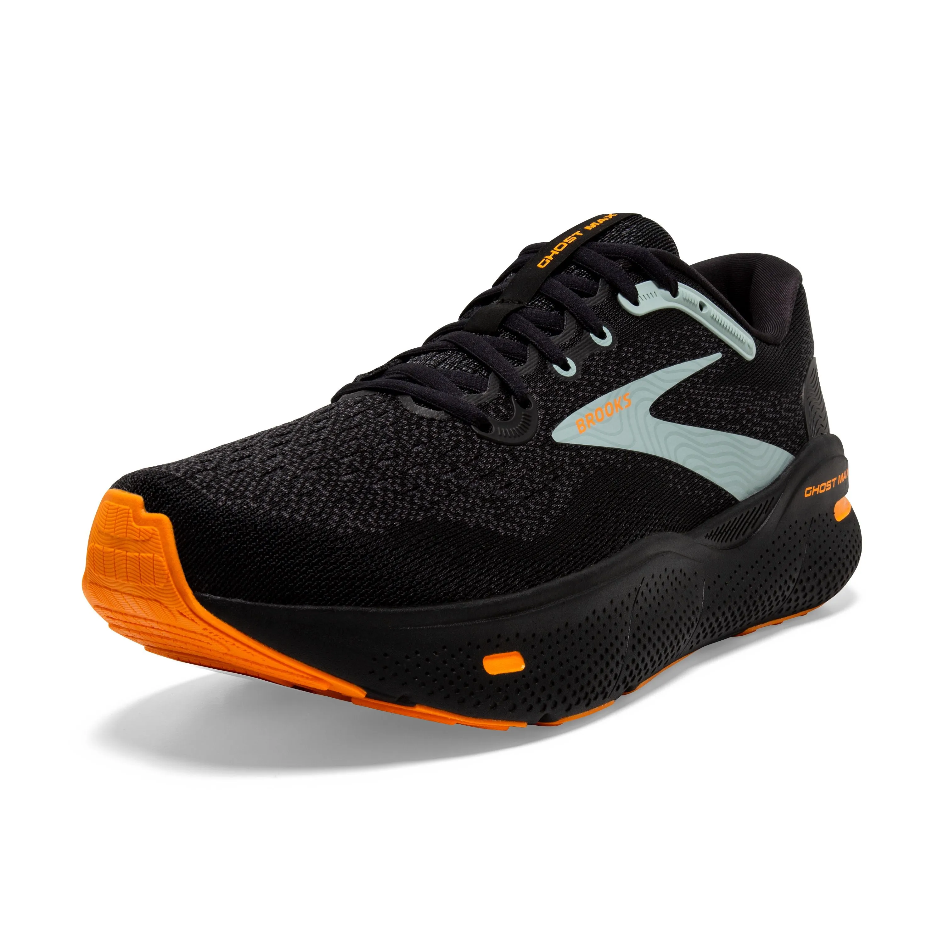 Brooks | Ghost Max | Men's | Black/Orange/Cloud Blue