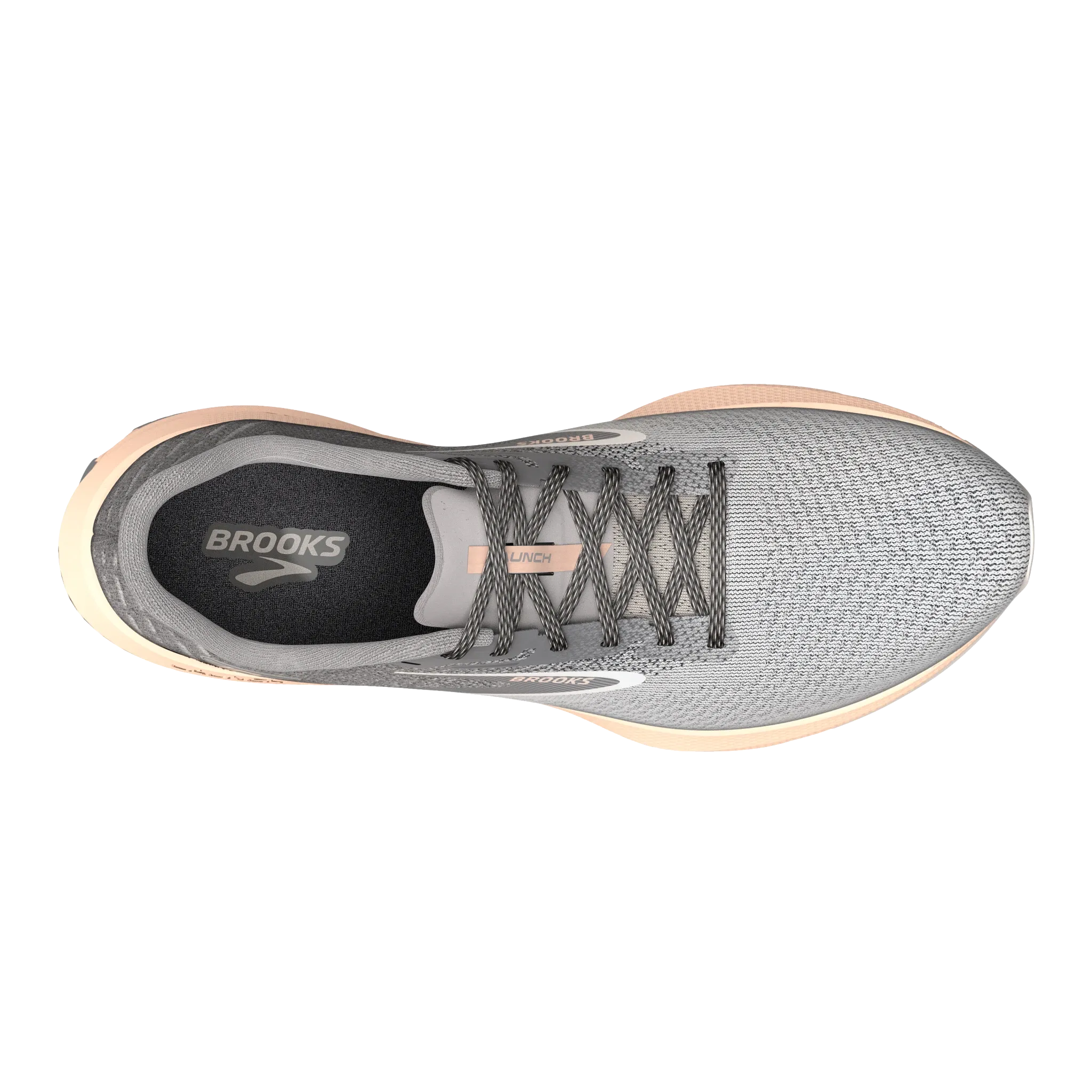 Brooks | Launch 10 | Women's | Grey/Crystal Grey/Pale Peach