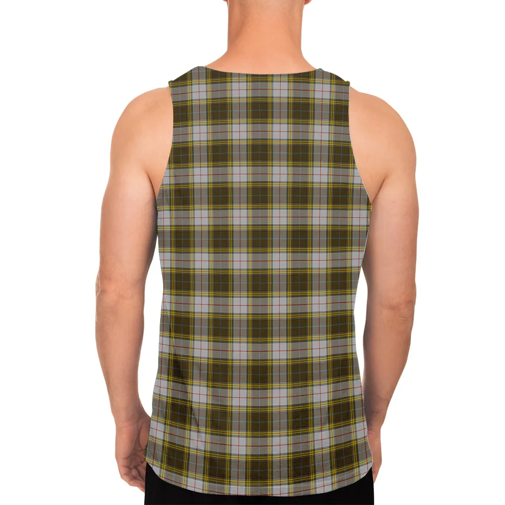 Buchanan Dress Tartan Mens Tank Top with Family Crest