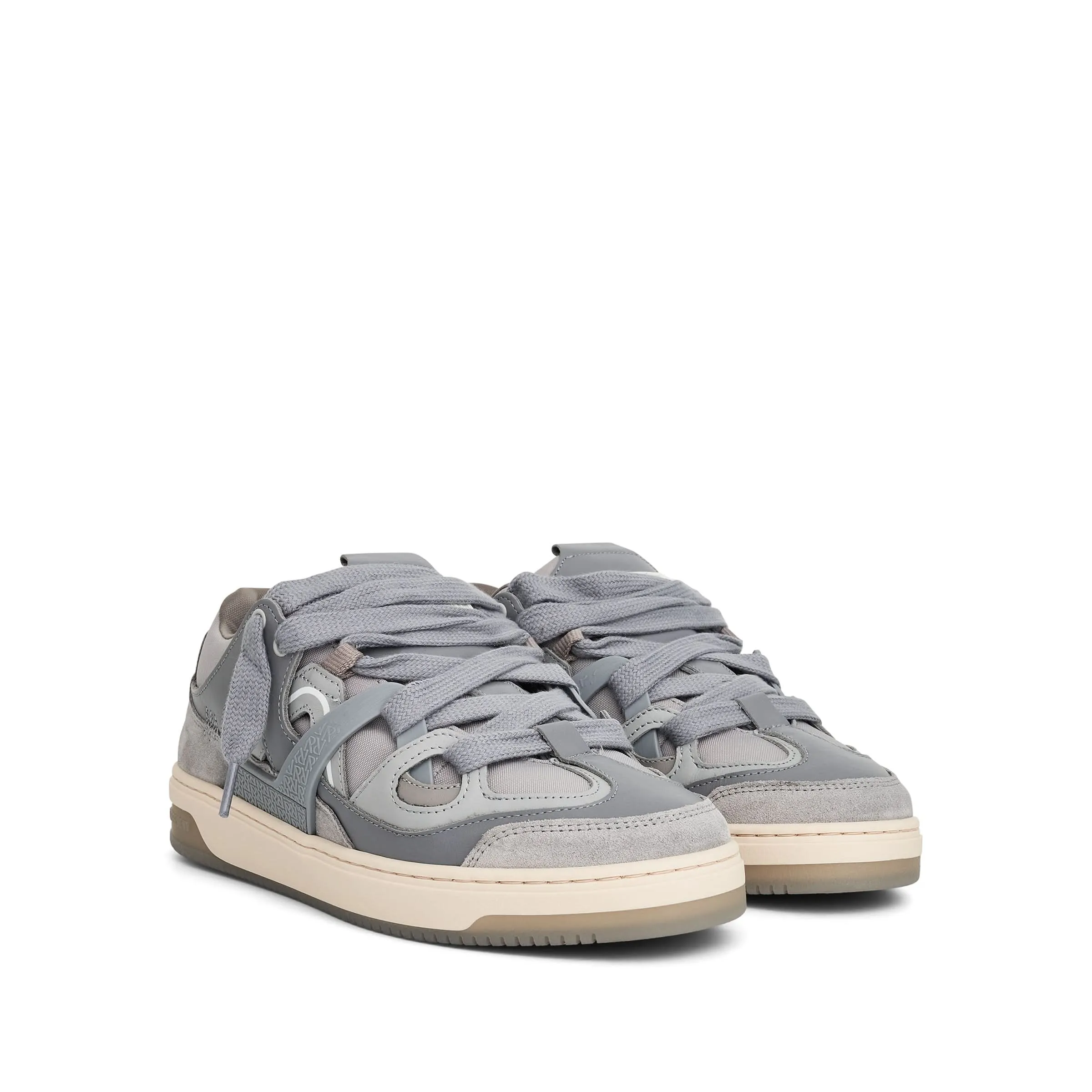 Bully Low Sneaker in Grey/White