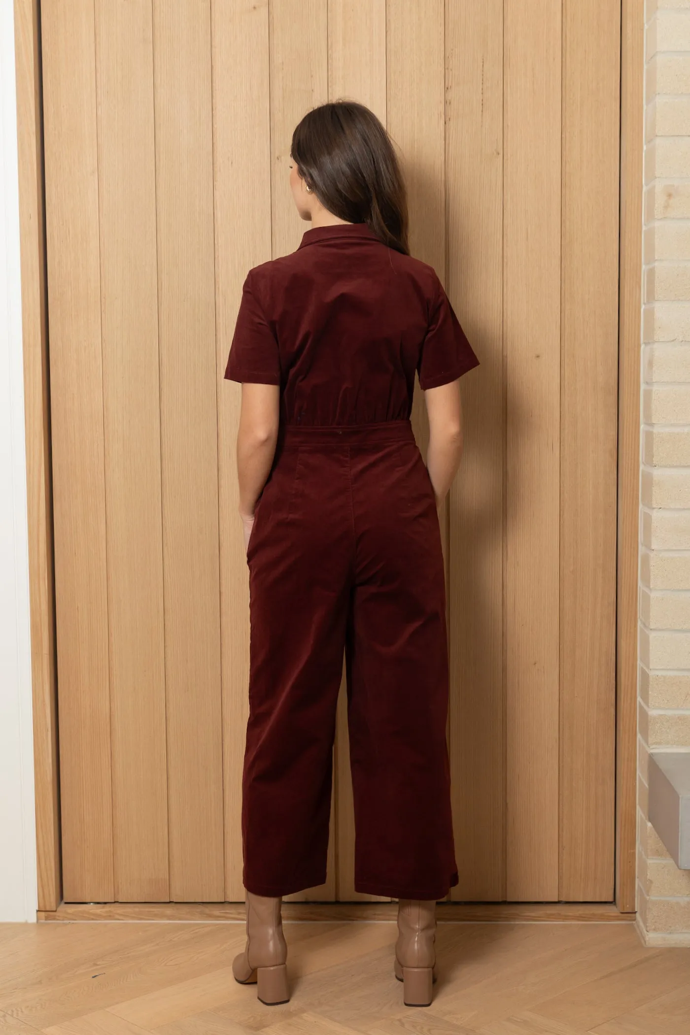 Burgundy Baby Corduroy Freestyler Jumpsuit