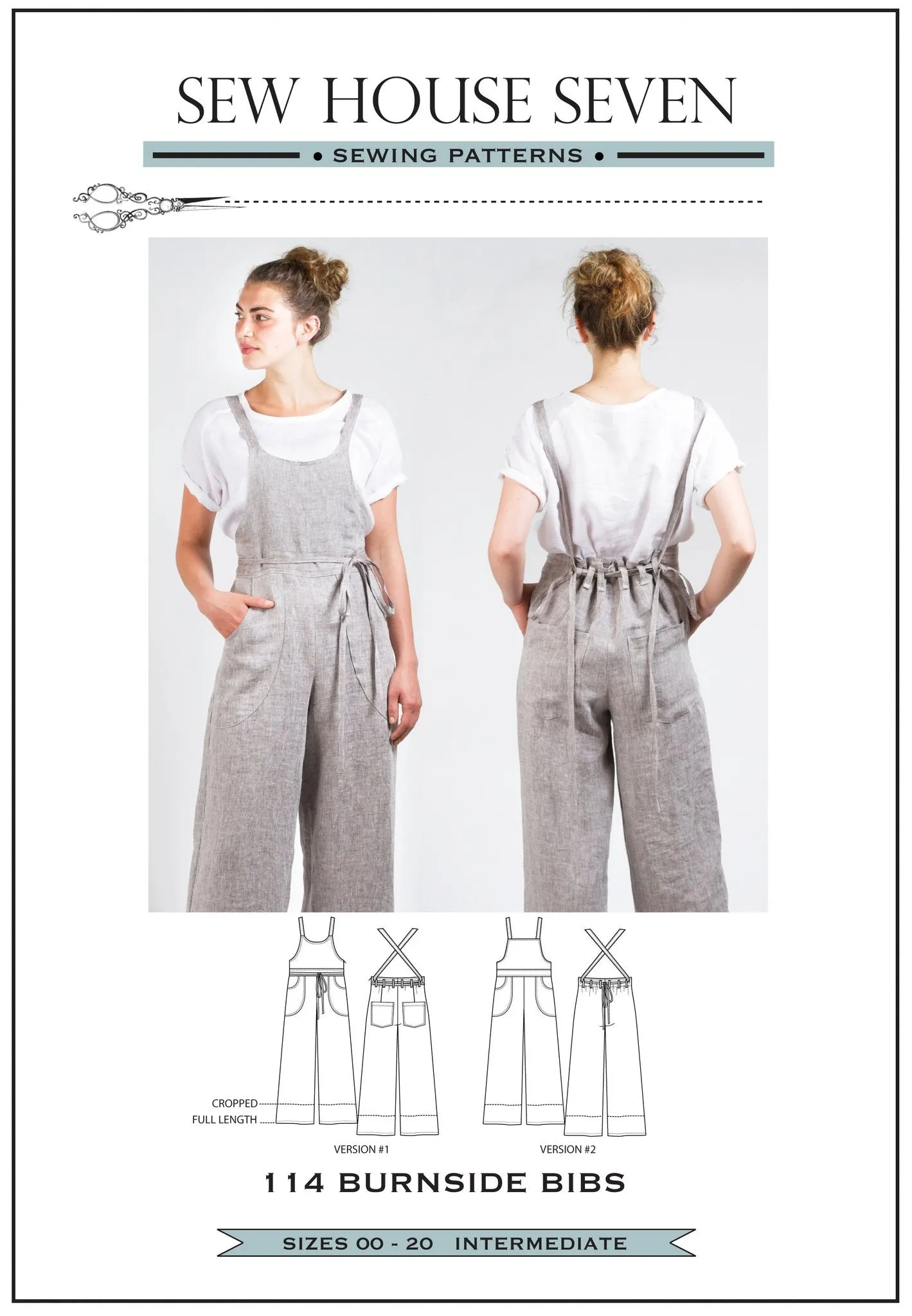 Burnside Bibs - Sewing Pattern | Sew House 7