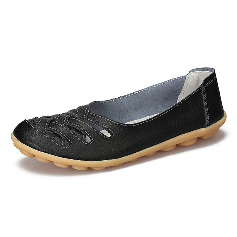 Cilool Women's Comfort sofe pu Slip On Loafer CP02