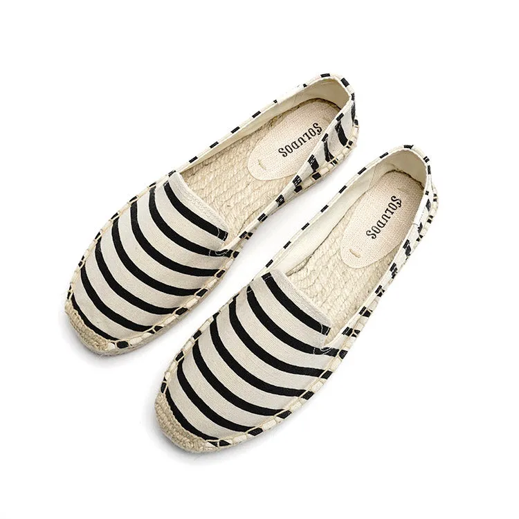 CLASSIC STRIPE SMOKING SLIPPER_NATURAL BLACK