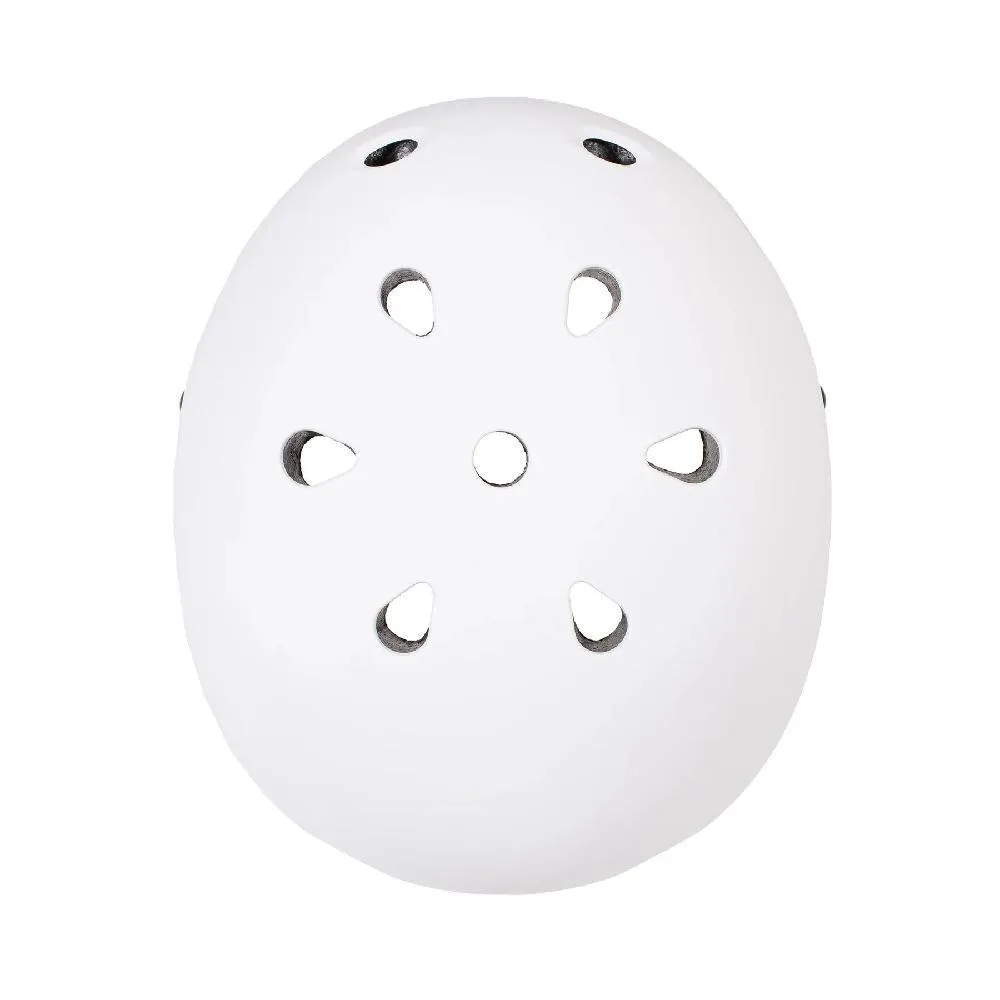 CM-2 Matte White Commuter Longboard Skateboard Helmet