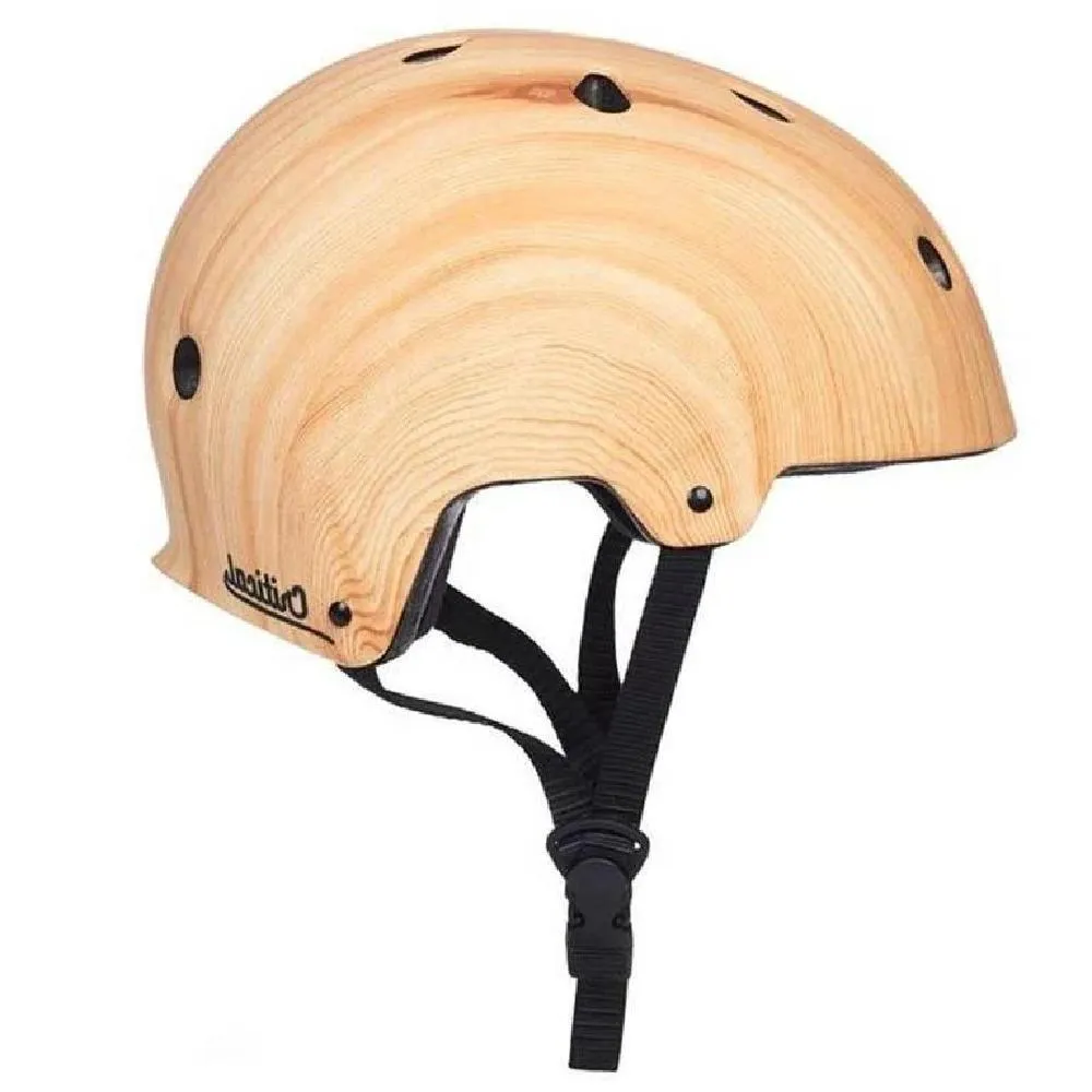 CM-2 Matte Wood Grain Commuter Longboard Skateboard Helmet