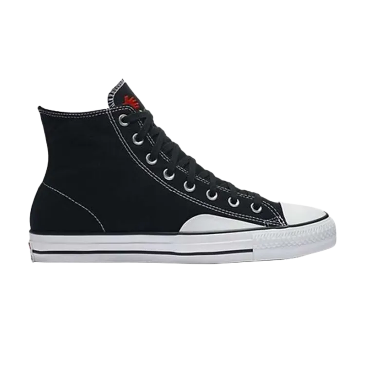 Converse Chocolate Skateboards x Chuck Taylor All Star Pro Hi 'Black White Red' Sneakers, Black