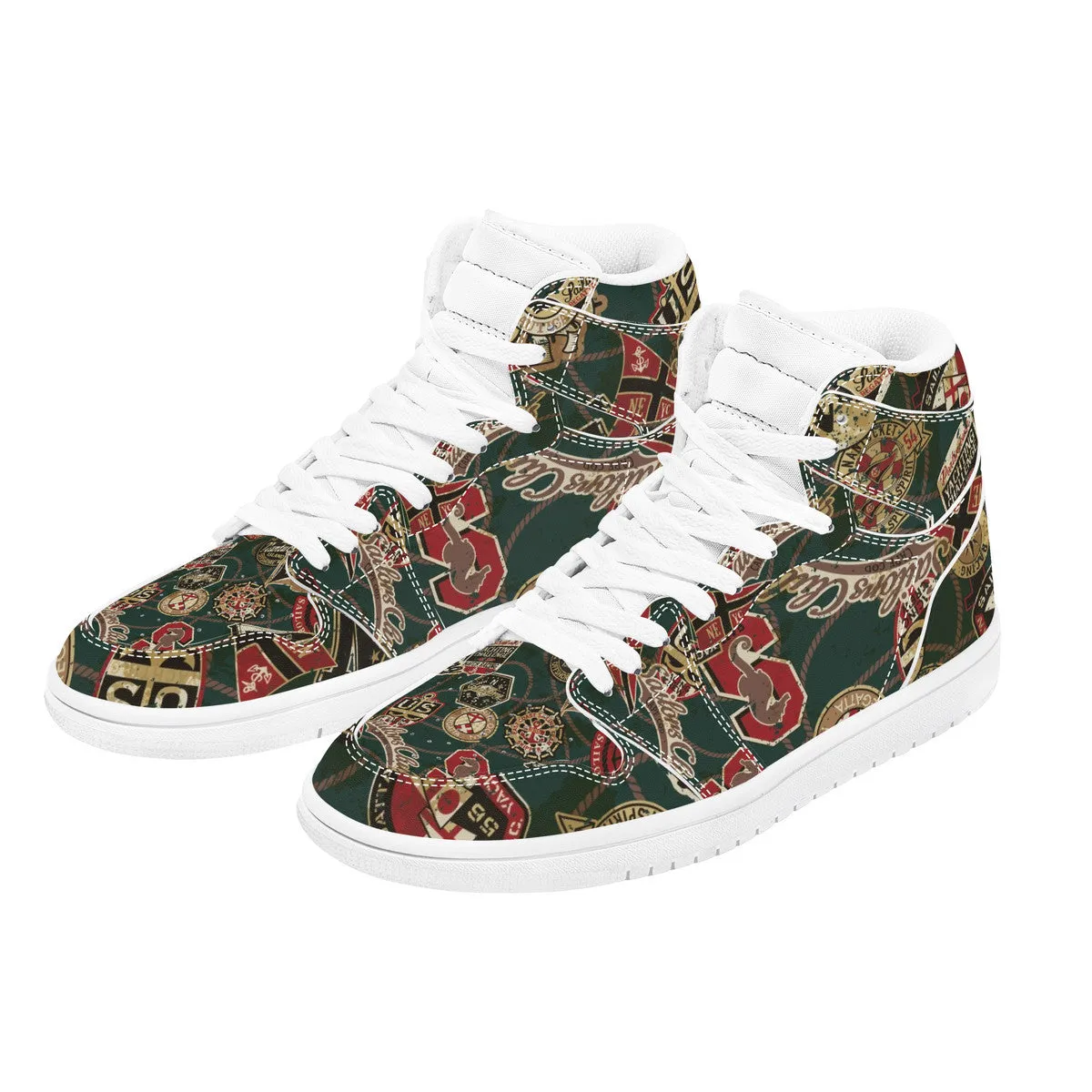 Designer Sneakers High Top Leather-D17 X1