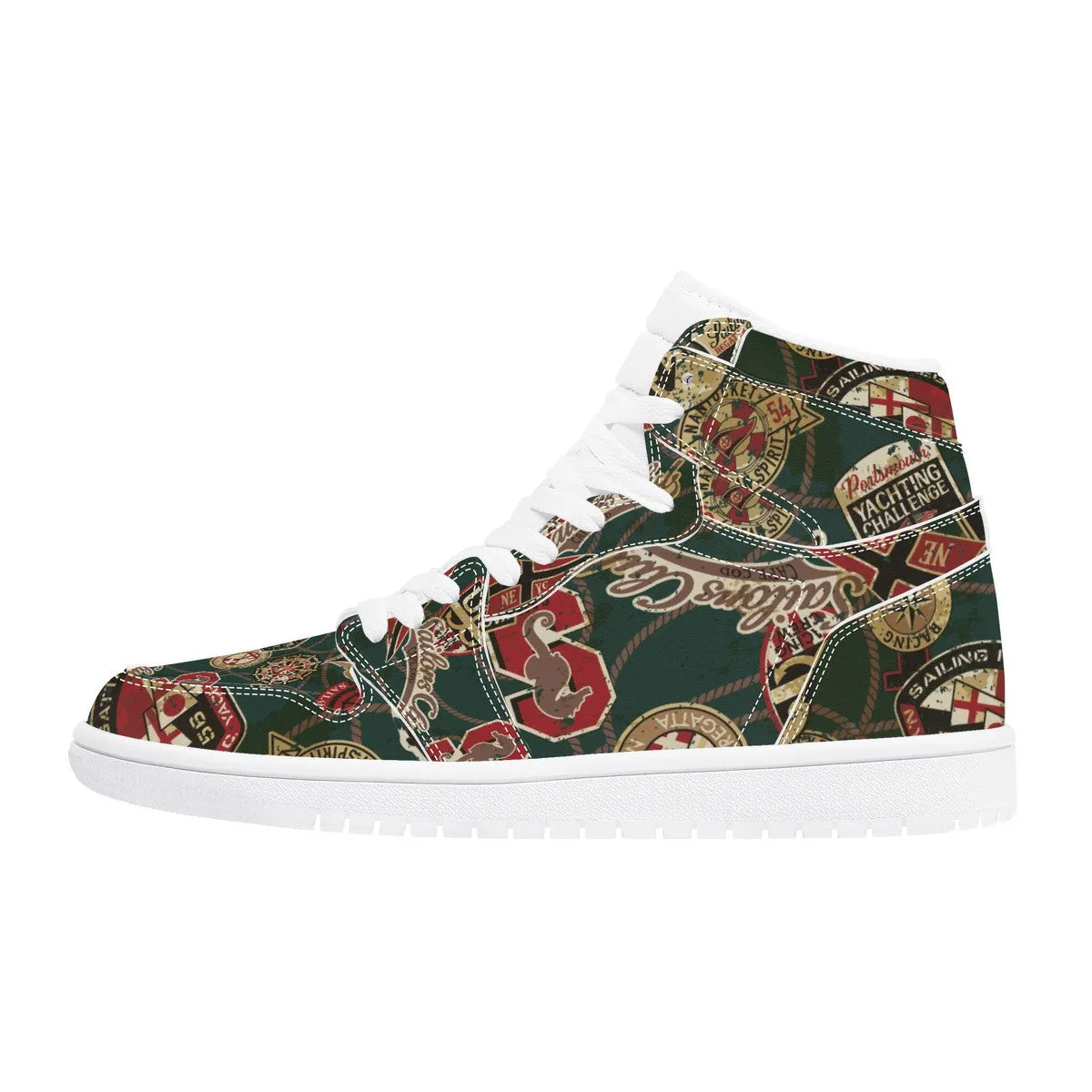 Designer Sneakers High Top Leather-D17 X1