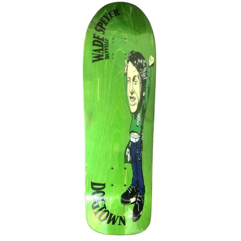 Dogtown 9.75" x 31.375" (GREEN STAIN) Wade Speyer Victory Skateboard Deck