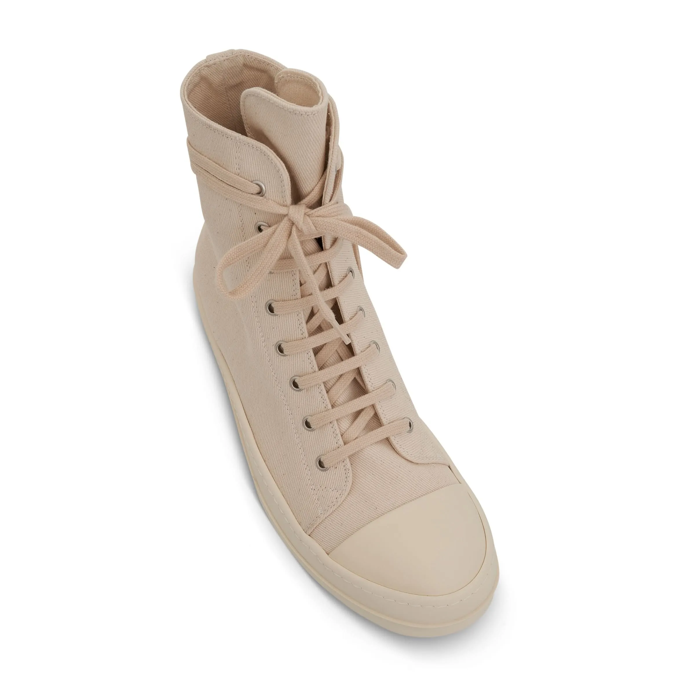 DRKSHDW Ramones High Denim Sneaker in Natural/Milk