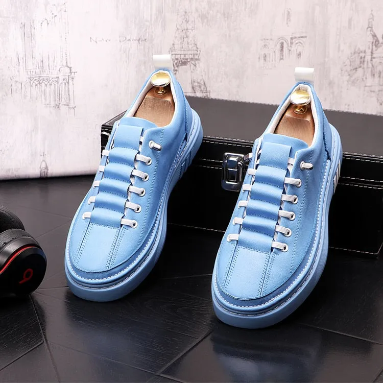 Fashion Leather Men Casual Sneakers