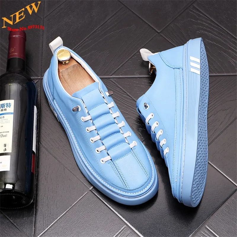 Fashion Leather Men Casual Sneakers