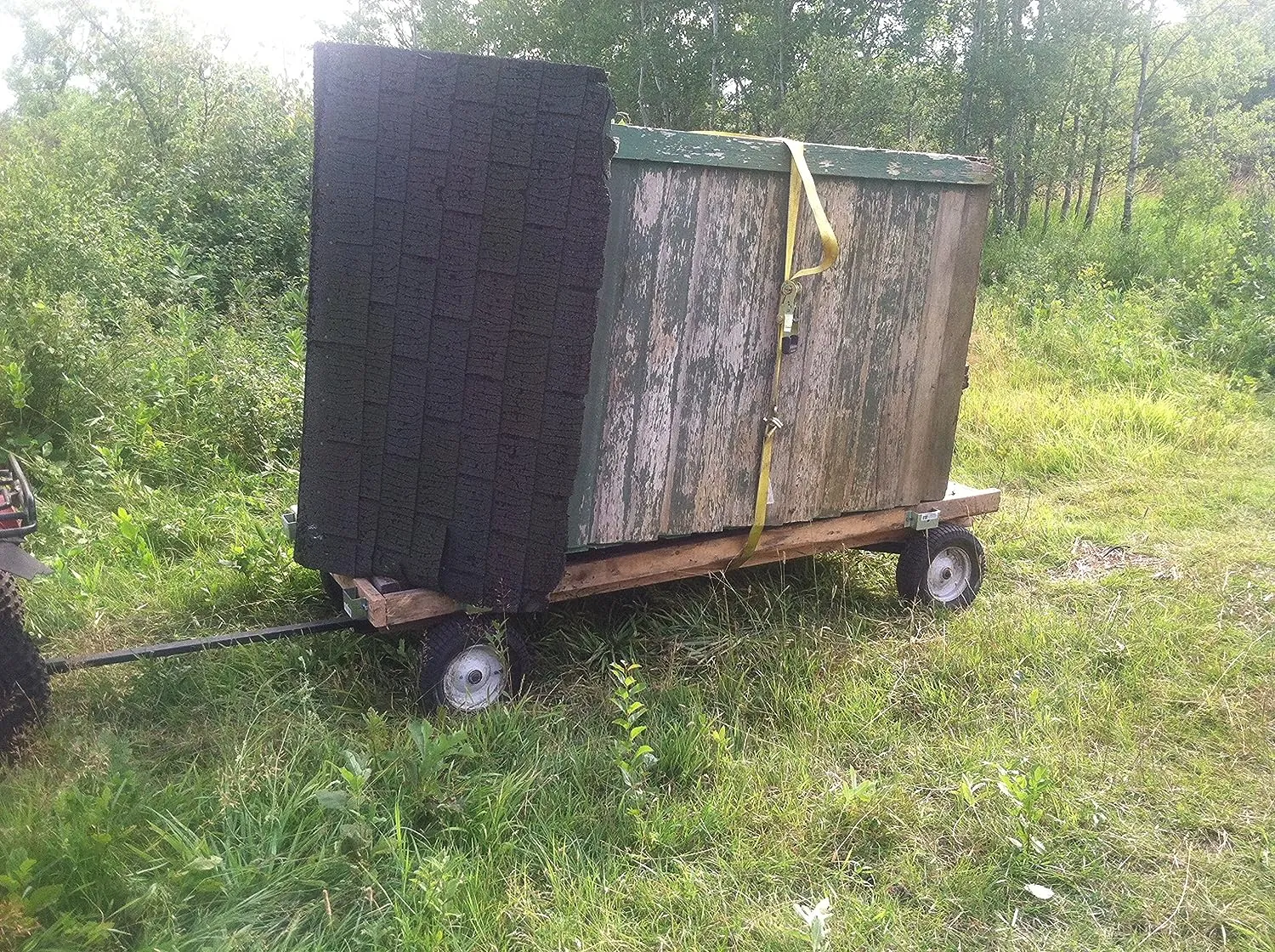 Field Tuff Utility Trailer Cart 225 lbs. Capacity For Tractor