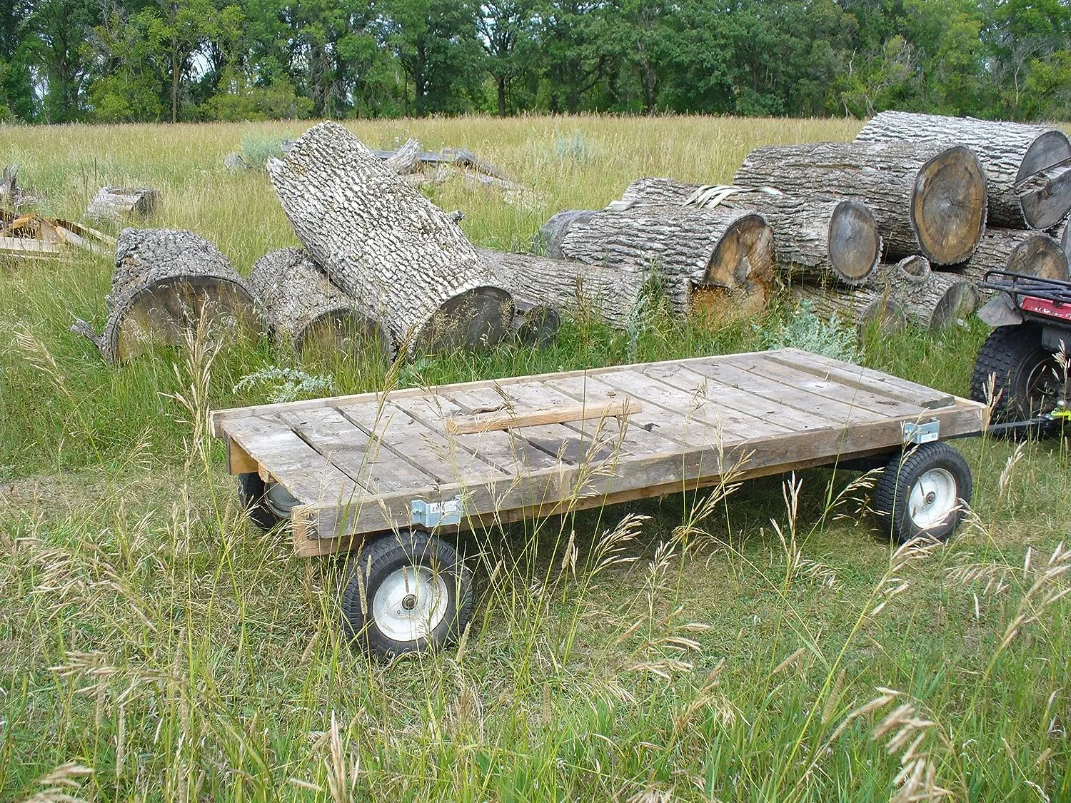 Field Tuff Utility Trailer Cart 225 lbs. Capacity For Tractor