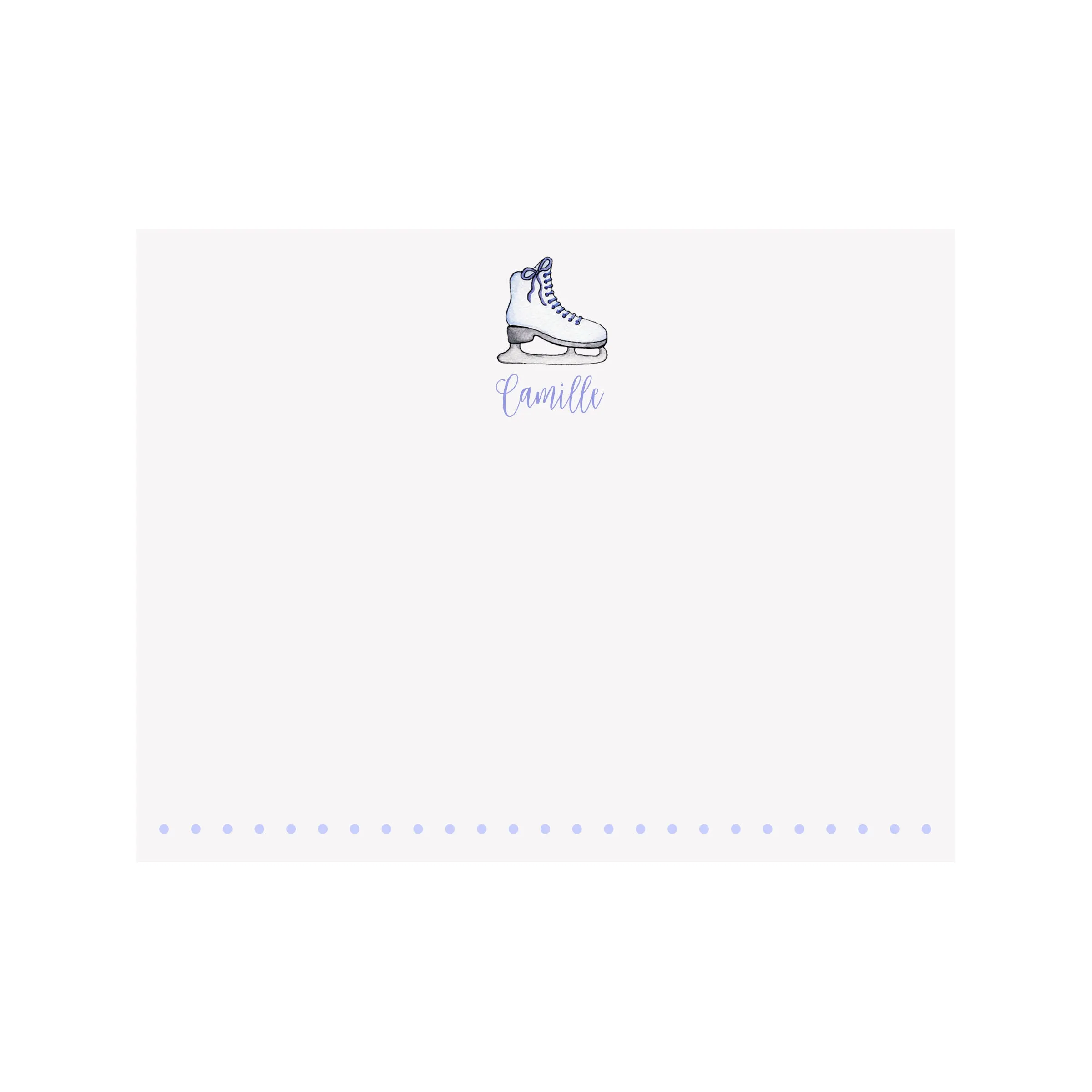 Figure Ice Skate Stationery