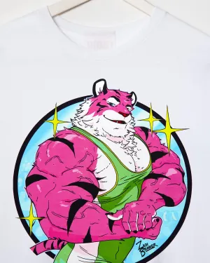 Flexing tiger wrestler Rocky - tshirt