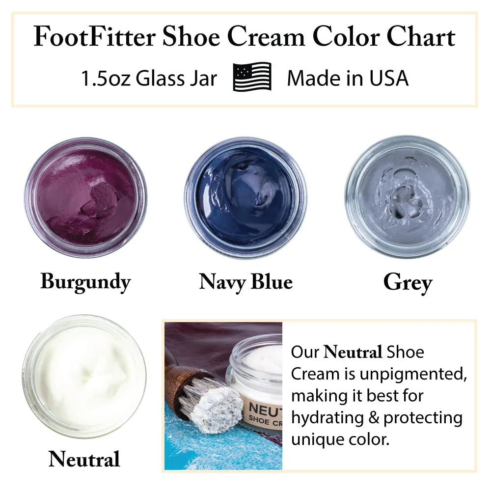 FootFitter Premium Shoe Cream Polish, 1.5 oz.