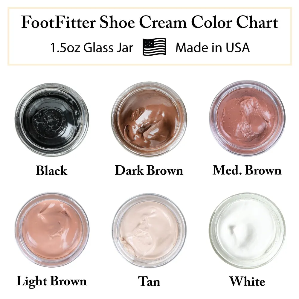 FootFitter Premium Shoe Cream Polish, 1.5 oz.