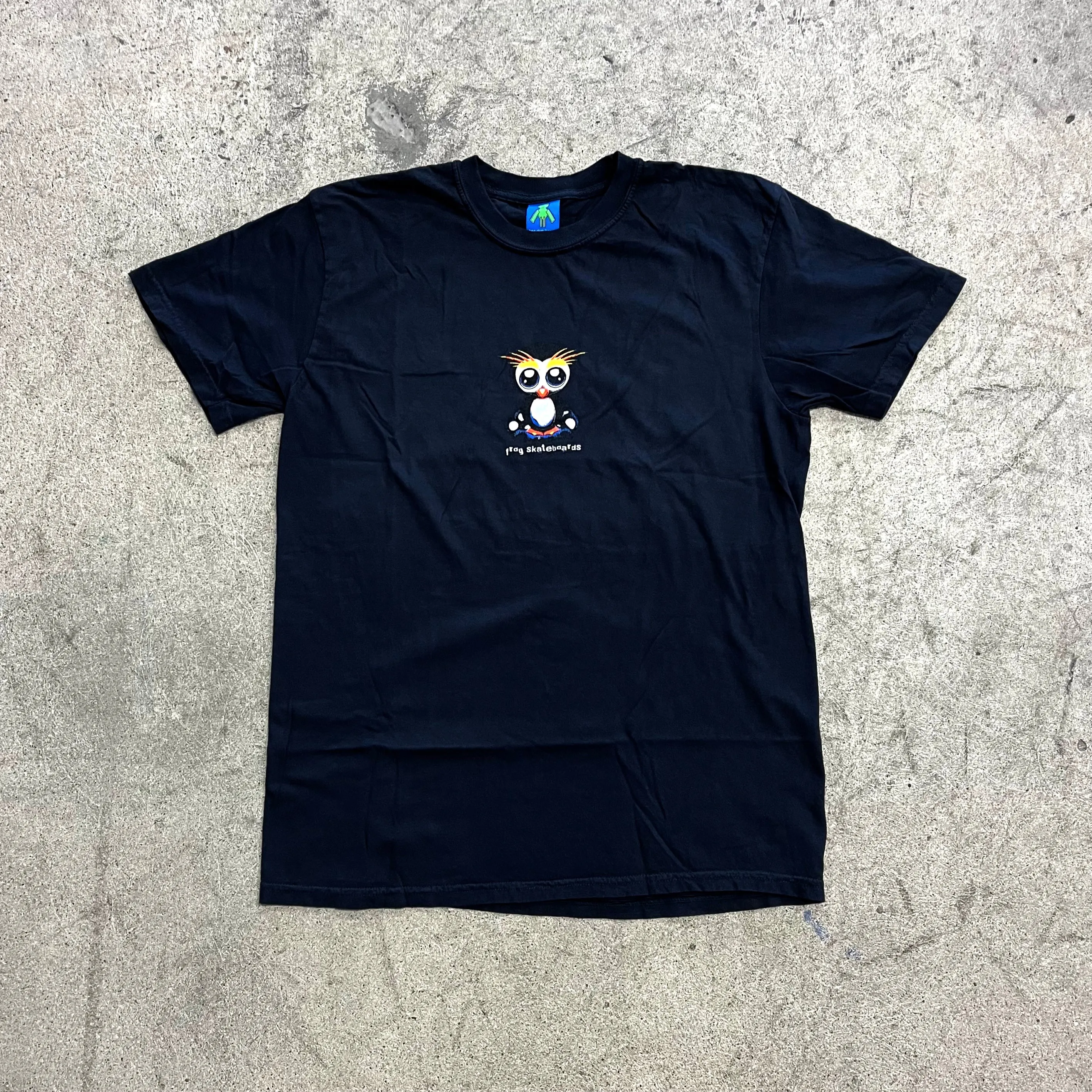 Frog Secret Penguin Tee Faded Black