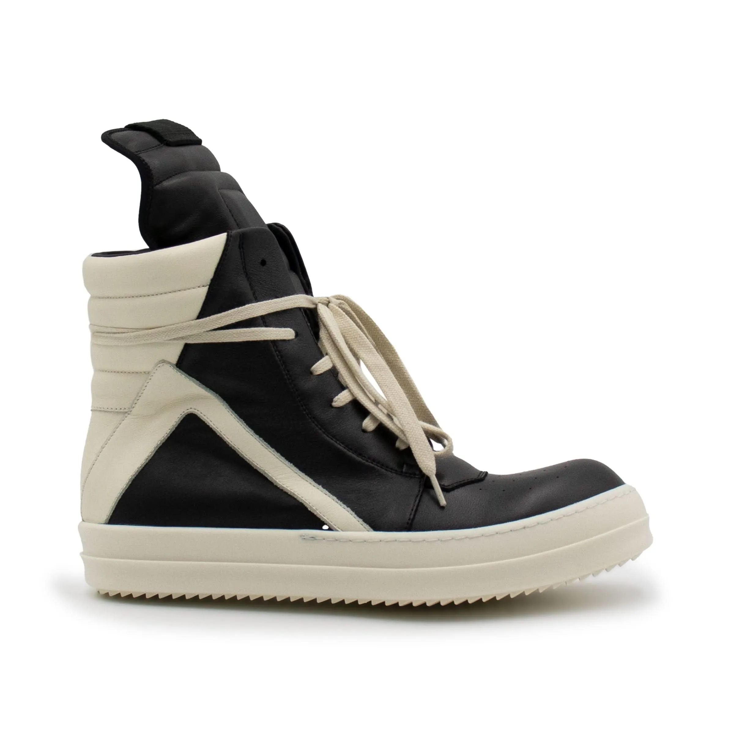 Geobasket Leather Sneaker in Black