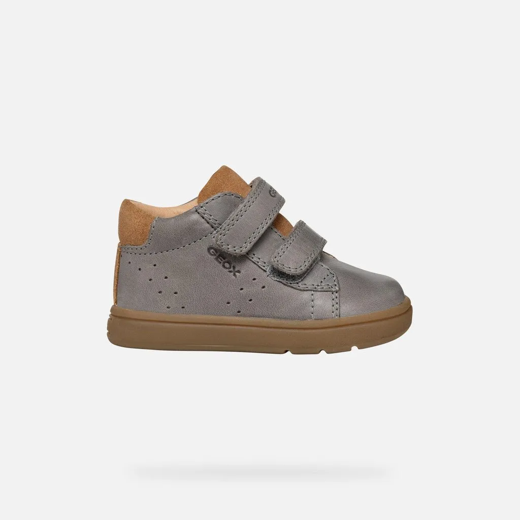 Geox: Biglia - Grey / Navy - Boys Velcro Boots