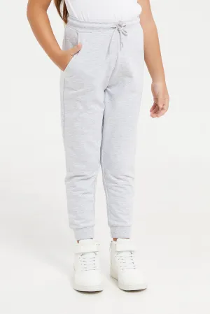 Girls Grey Track Active Pant