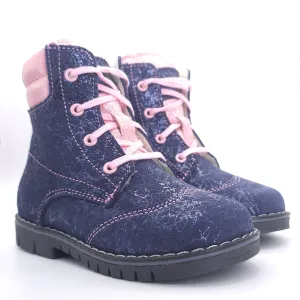 Girls Navy Winter Boot