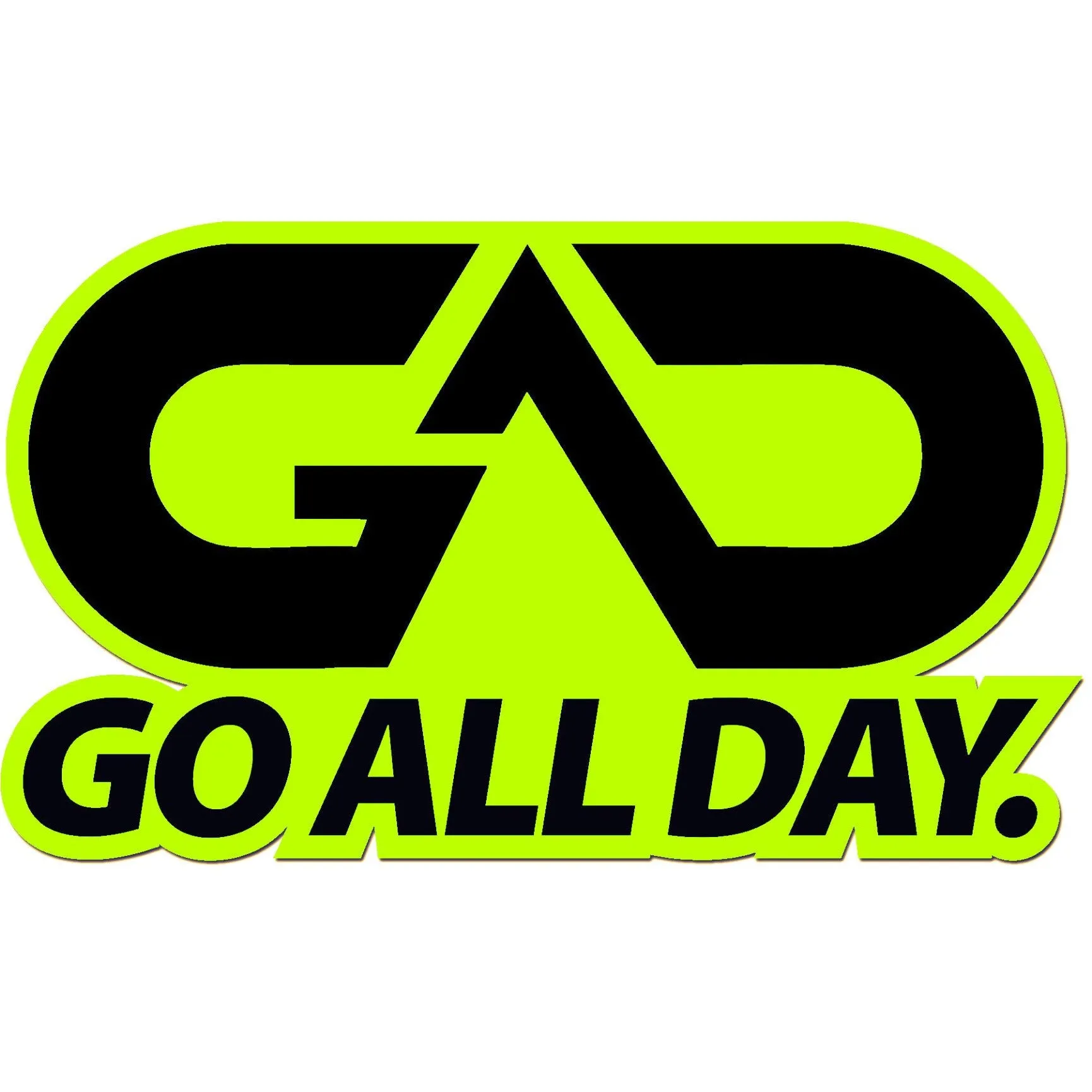 GO ALL DAY® Die-Cut Sticker (5" x 3")