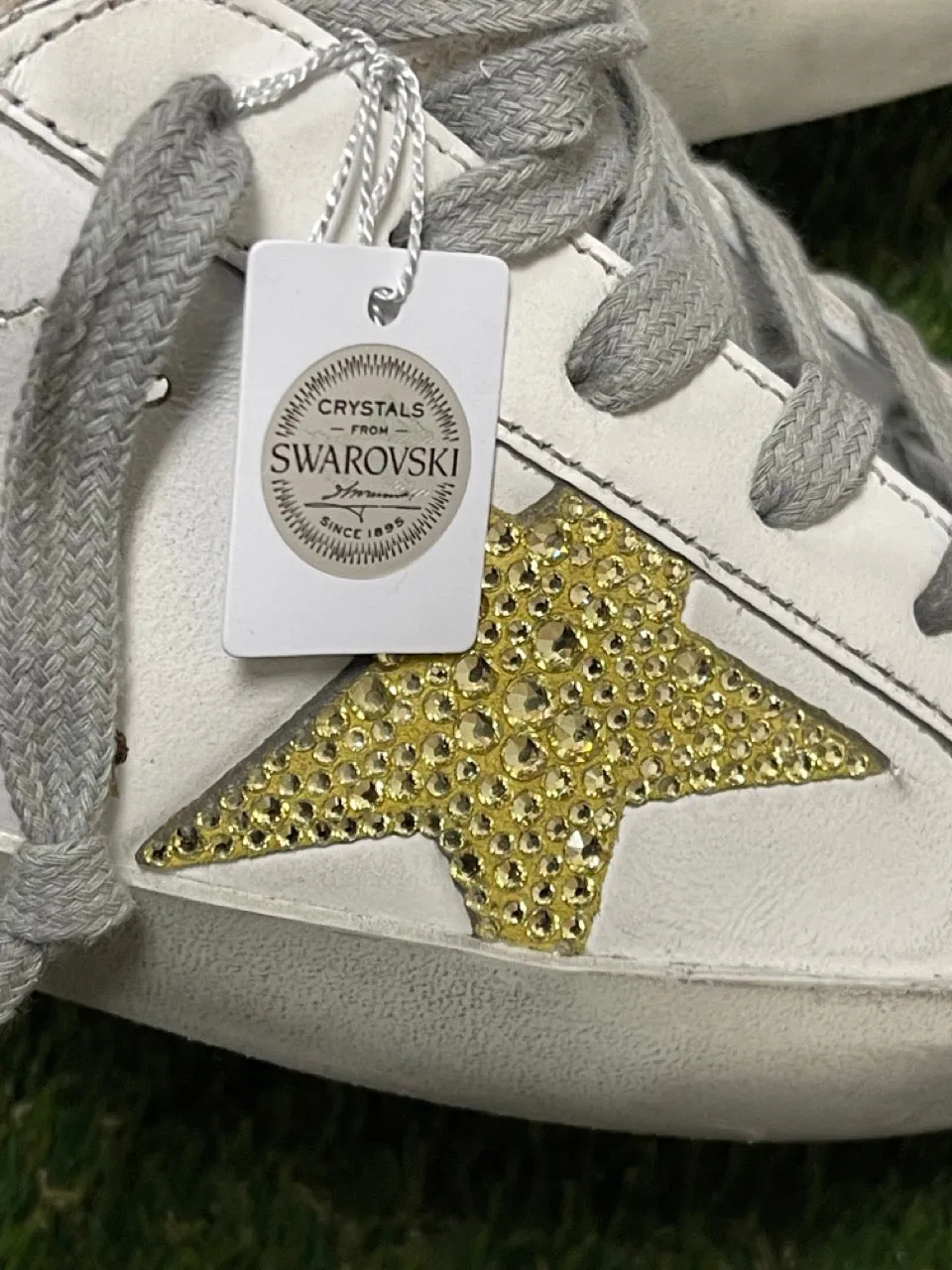 Golden Goose women Super Star SWAROVSKI Crystal Star Sneakers GWF00101 F000756