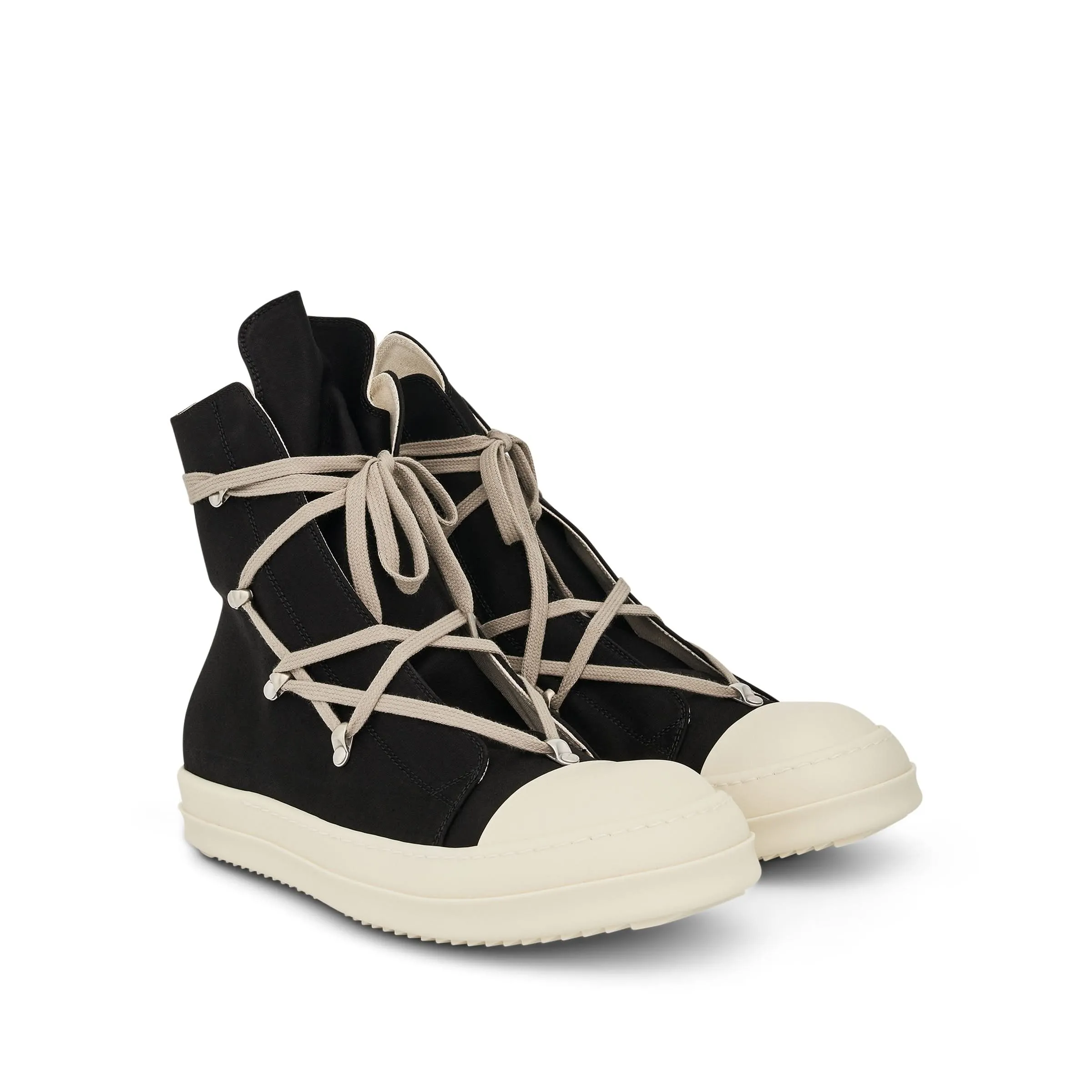 Hexa High Sneaker in Black/Pearl/Milk