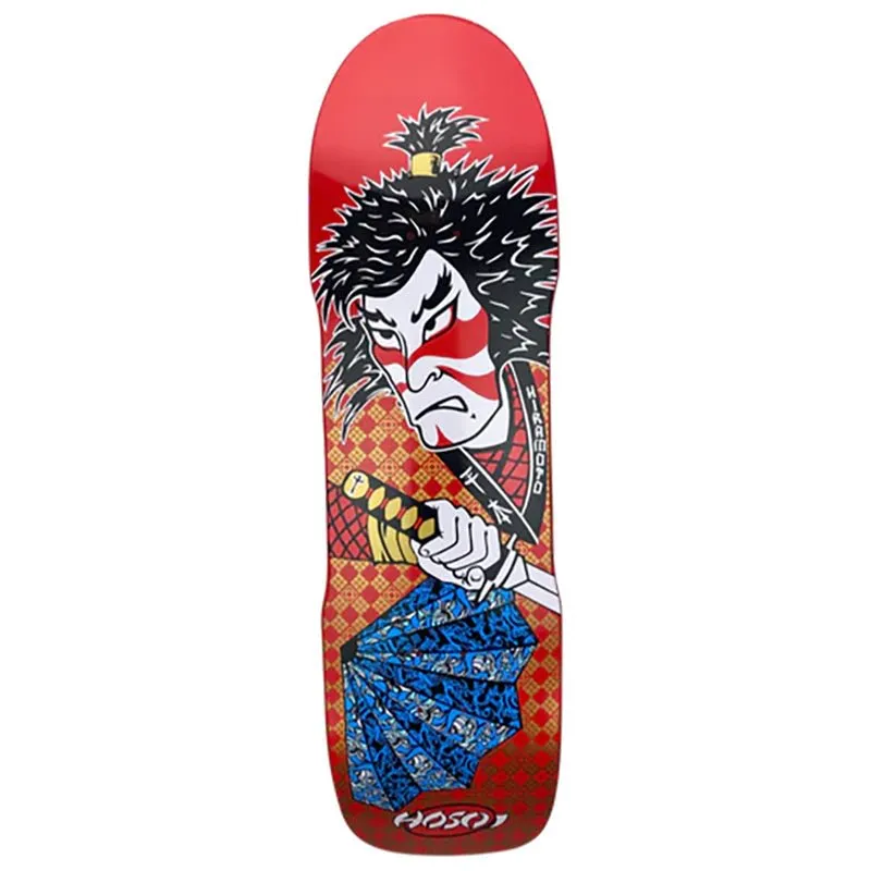 Hosoi 9" x 32.5" Lonny Hiramoto Samurai Red Skateboard Deck