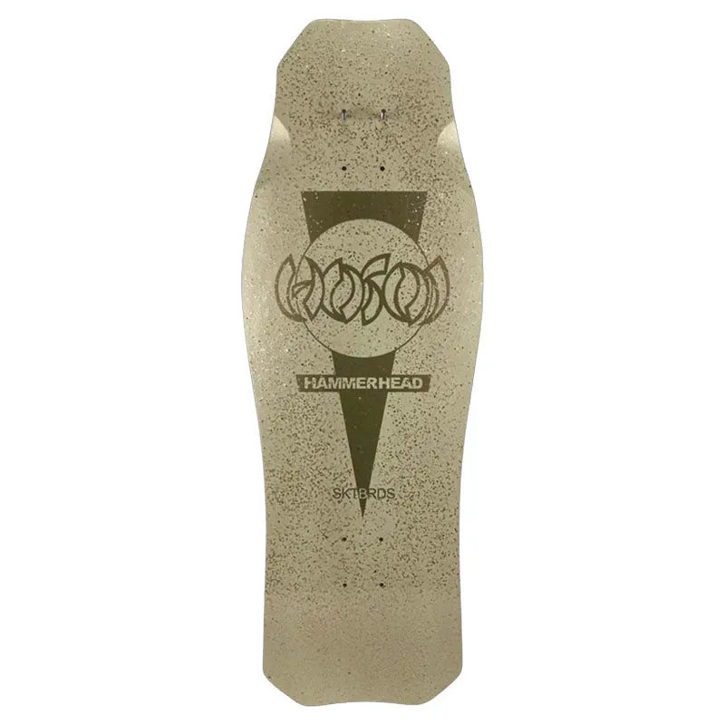 Hosoi  Limited 24K Gold Flake O.G. Cream Hammerhead Skateboards Deck