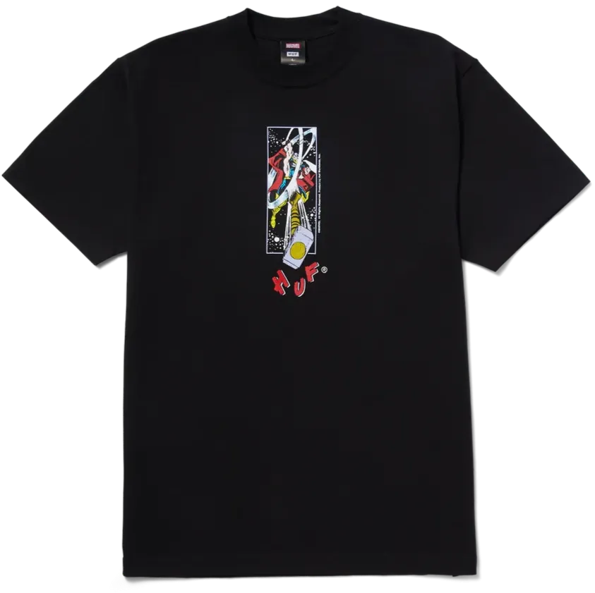 HUF x Avengers Hammer Time Tee, Black