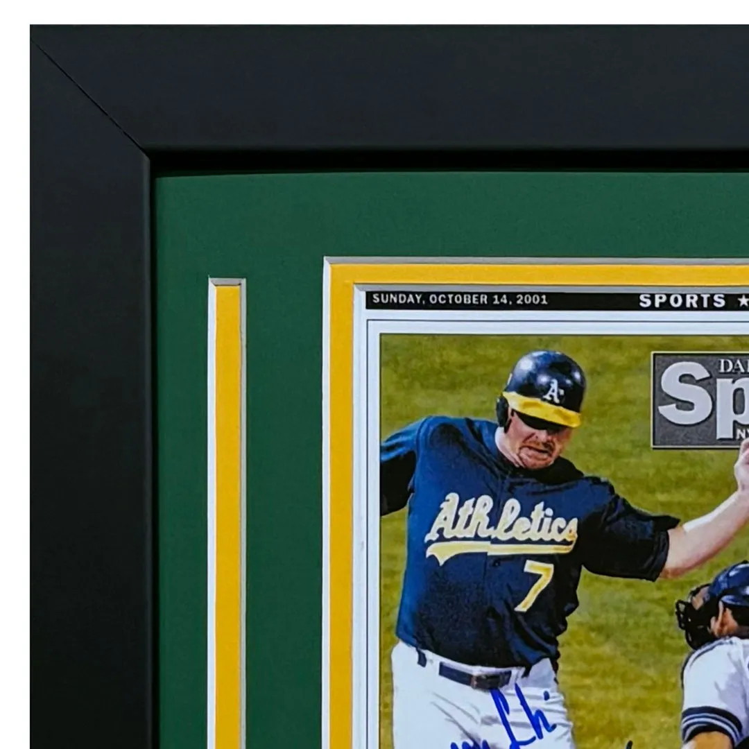 Jeremy Giambi Hand Signed & Framed Oakland A's 8x10 Photo (JSA)