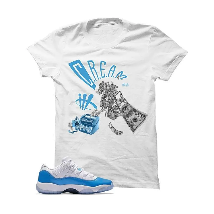 Jordan 11 Low Unc White T Shirt (Cream)