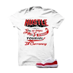 Jordan 11 Low Varsity Red White T Shirt (No Introduction)