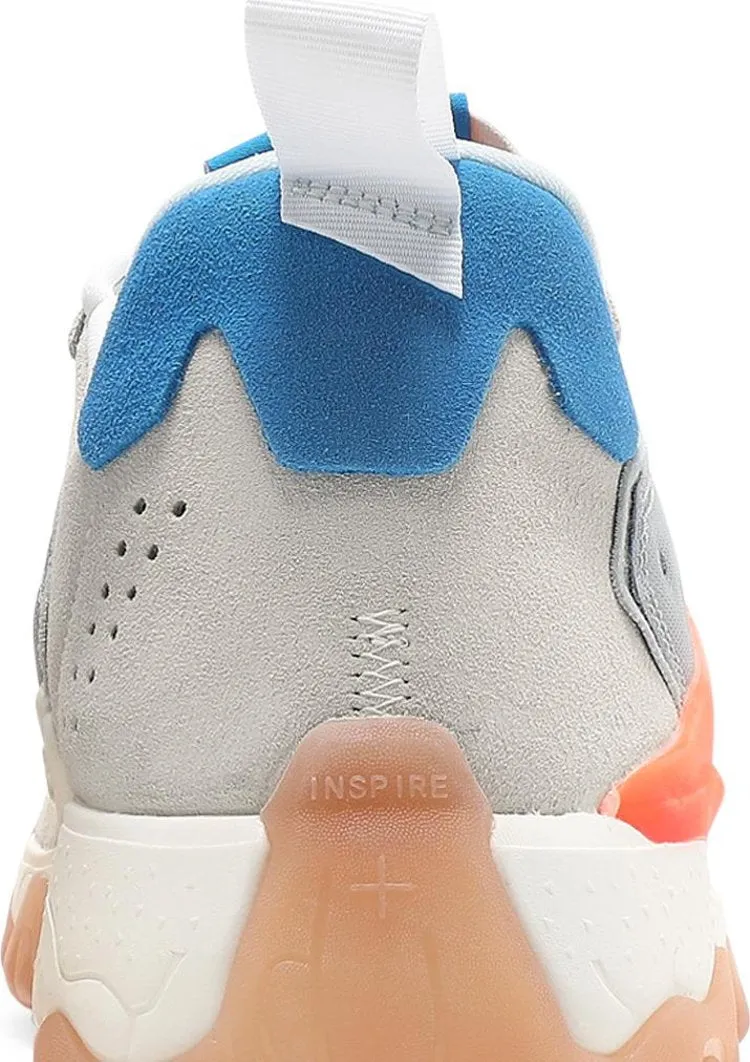 Jordan Delta 2 Light Smoke Gray Total Orange Sneakers