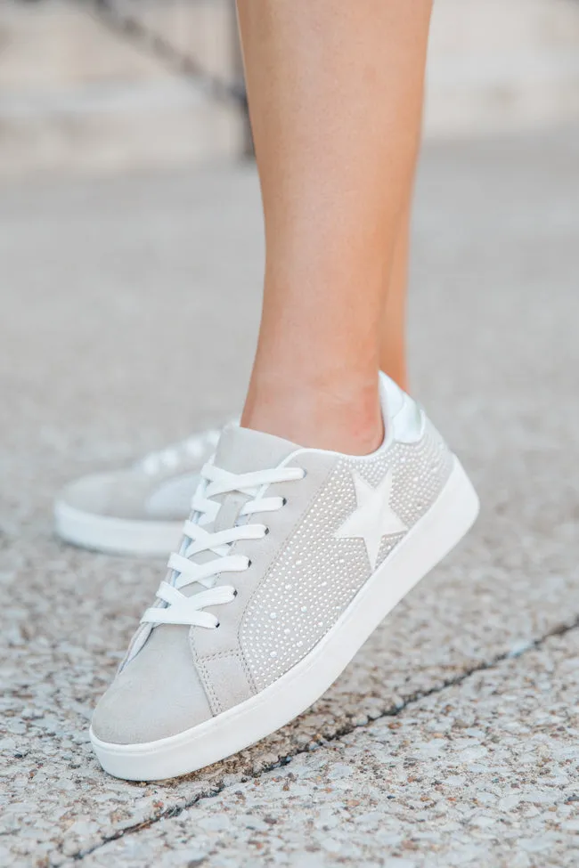 Karlie Taupe Rhinestone Star Sneaker