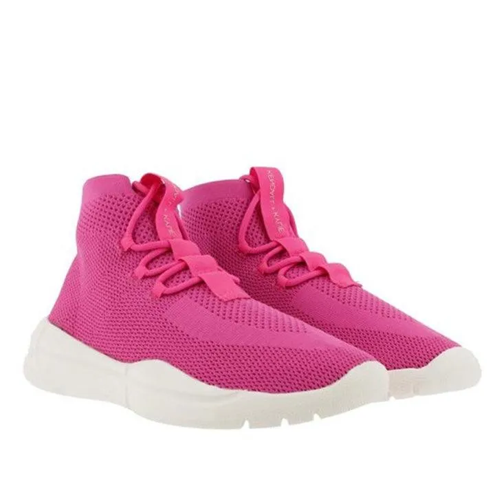 KENDALL   KYLIE NIVITY NEON PINK SNEAKERS