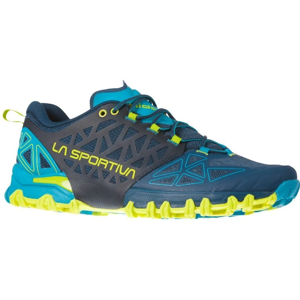 La Sportiva Bushido II Mens Trail Running Shoe - Opal/Apple Green