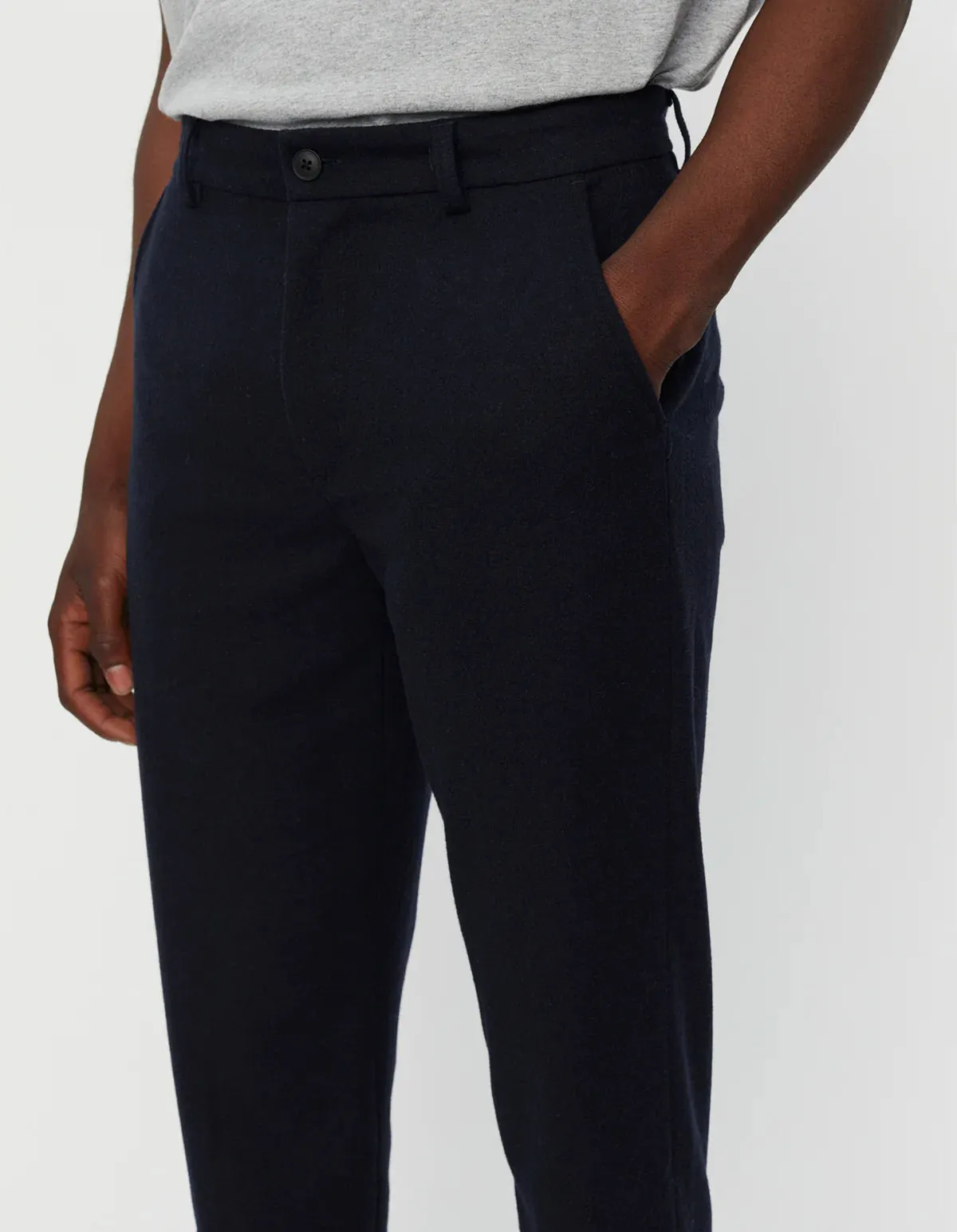 Les Deux Dark Navy Blue Como Straight Leg Pants