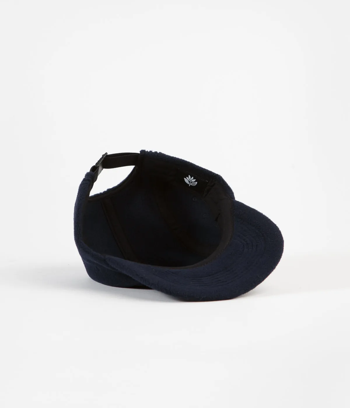 Magenta 5 Panel Fleece Cap - Night Blue
