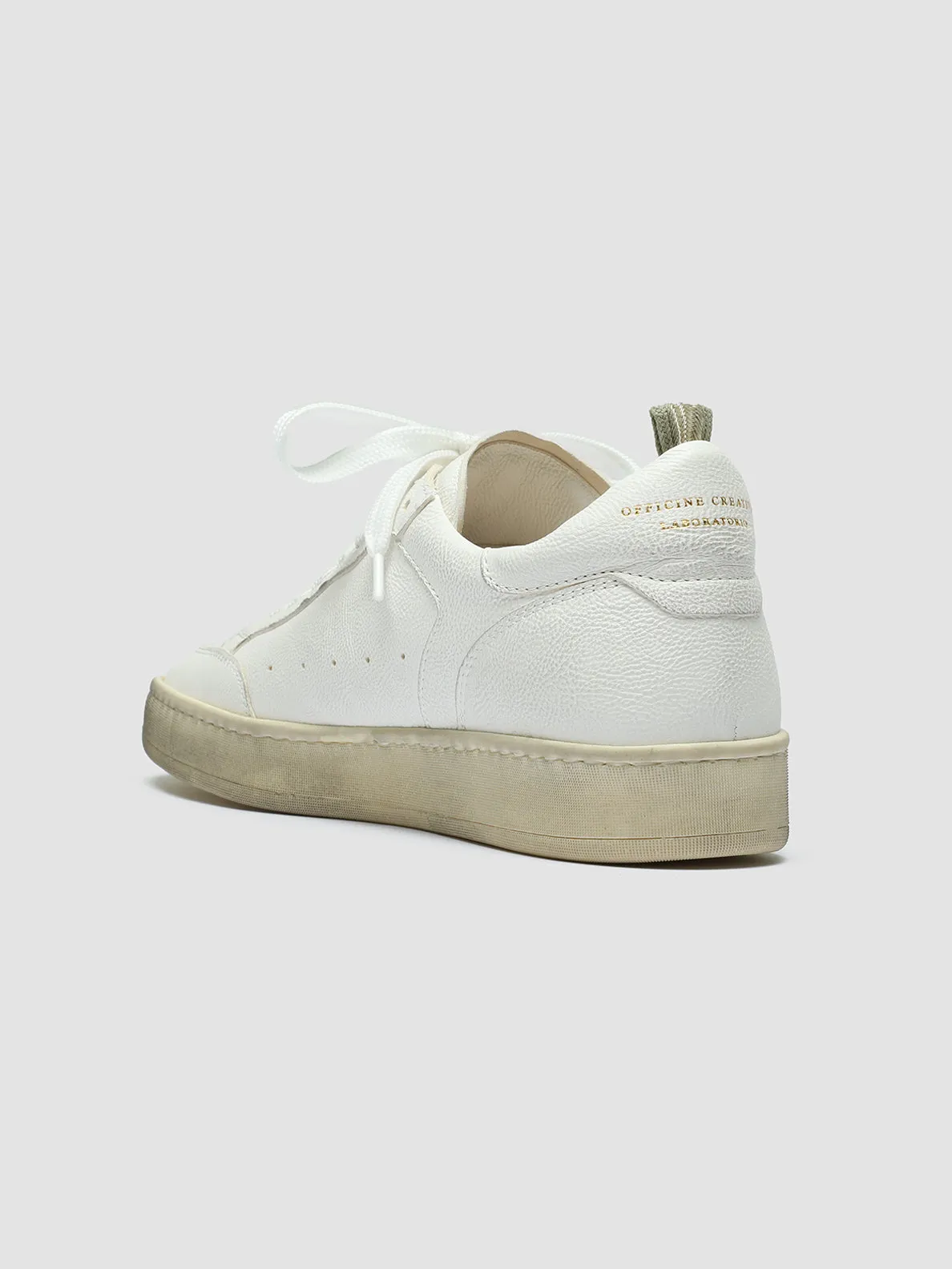 MAGIC 101 - White Leather Low Top Shoes