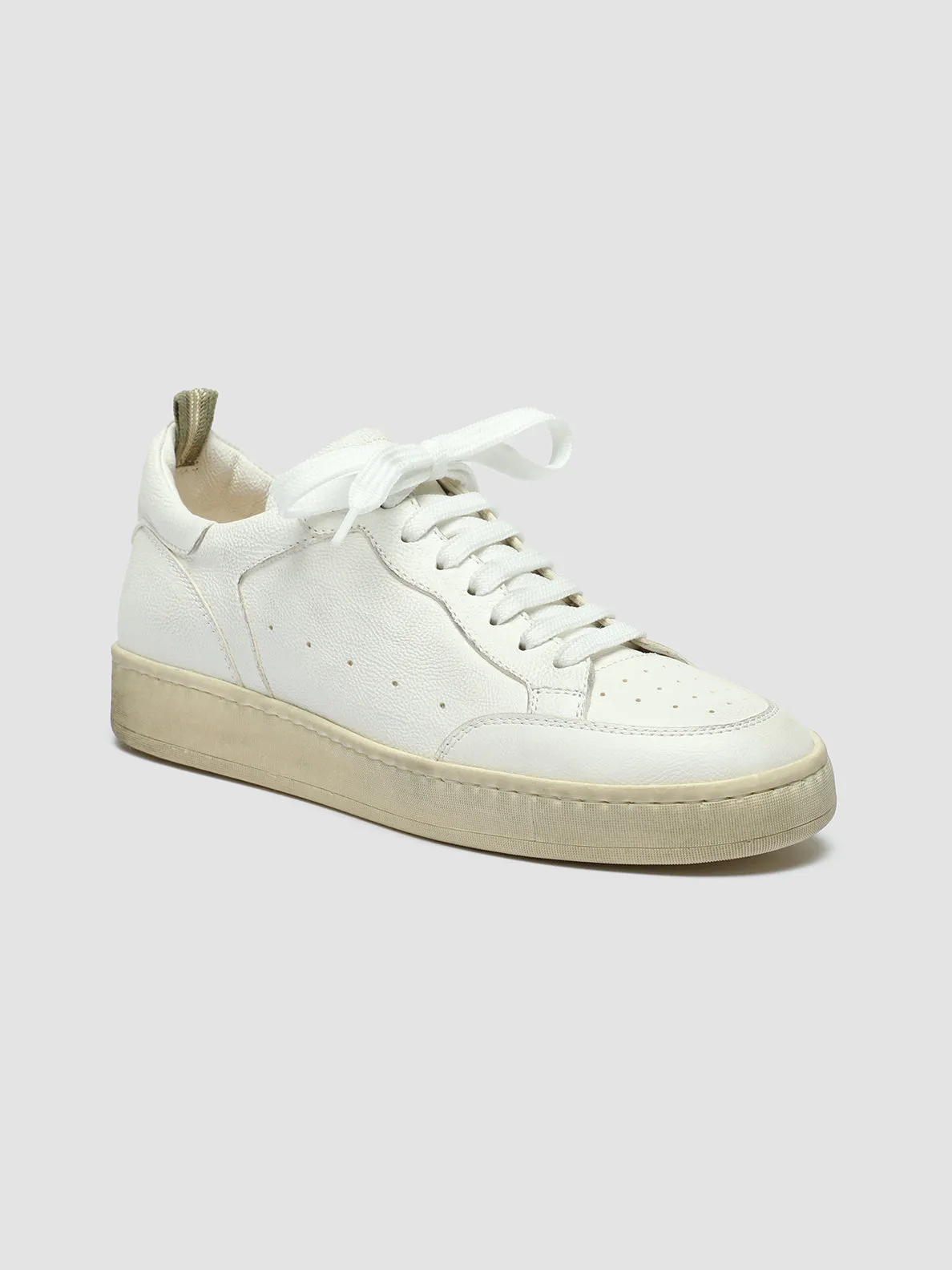 MAGIC 101 - White Leather Low Top Shoes