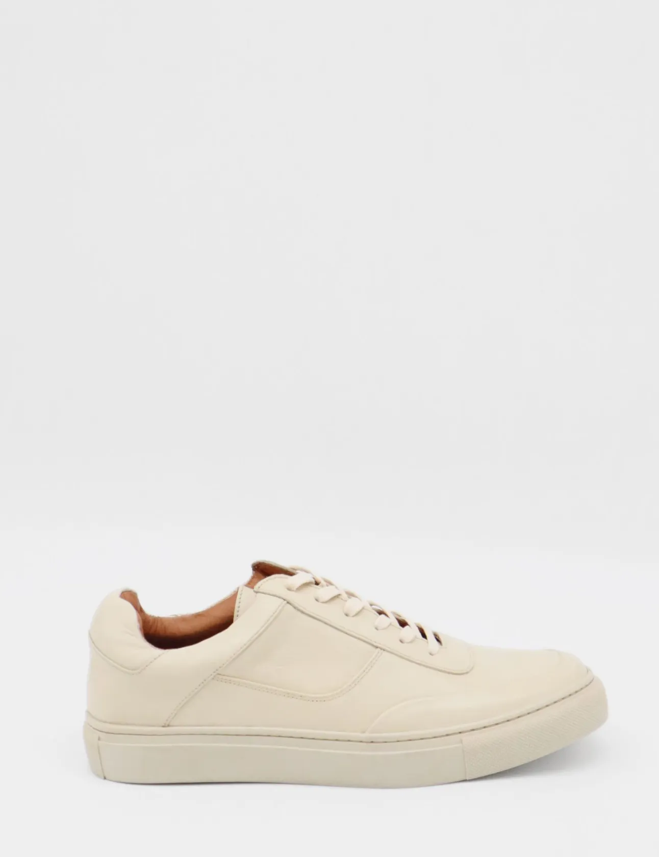 Martini sneakers in off white leather mens shoes